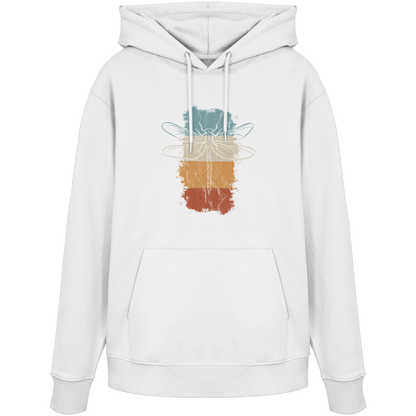 Retro Kunst Libelle | Vintage Dragonfly - Organic Hoodie