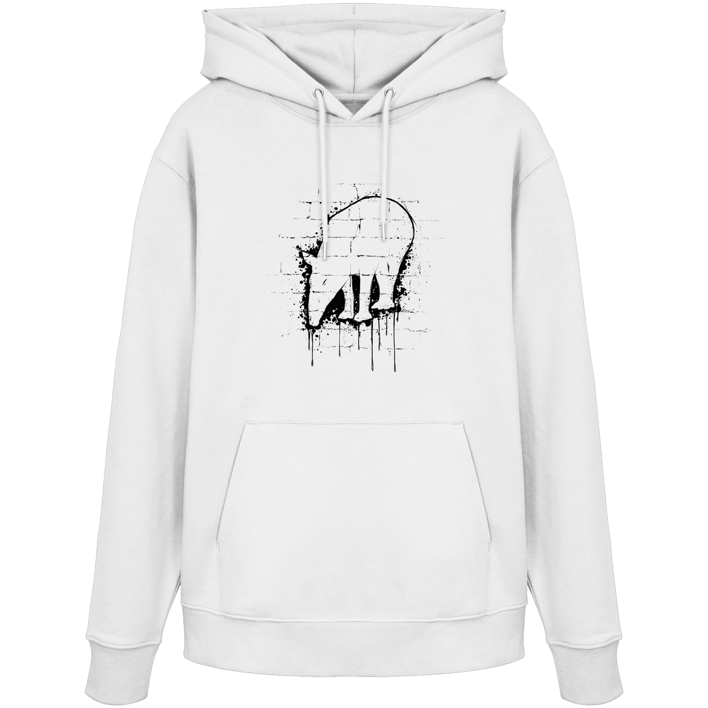 Urban Street Art Tapir Silhouette - Organic Hoodie