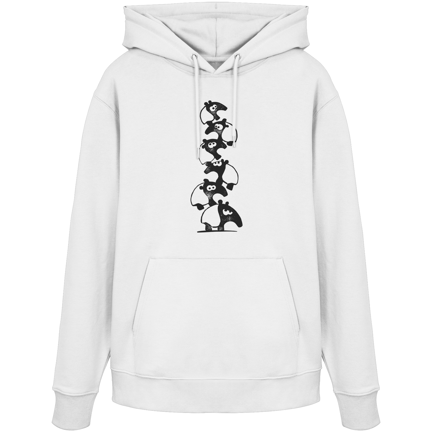 Lustiger Haufen aus Schabracken-Tapiren - Organic Hoodie