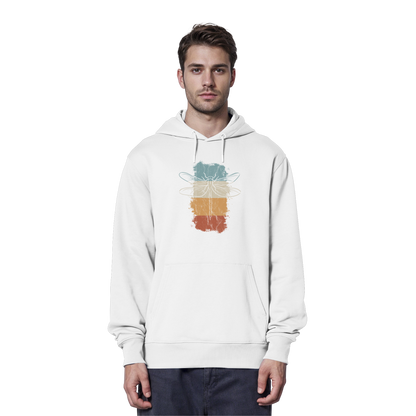 Retro Kunst Libelle | Vintage Dragonfly - Organic Hoodie