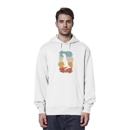 Retro Otter Fischotter Silhouette - Organic Hoodie