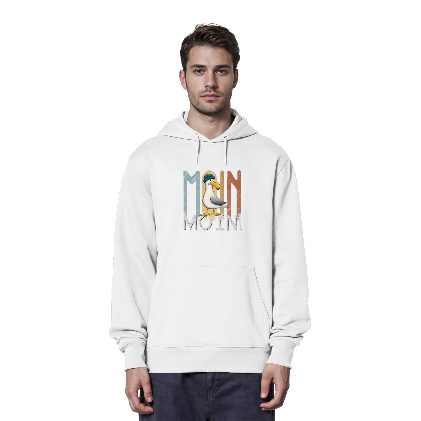 Moin Moin norddeutsche Möwe - Organic Hoodie
