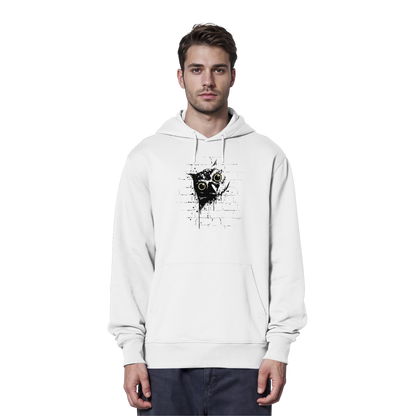Lässige Street Art Eule - Organic Hoodie