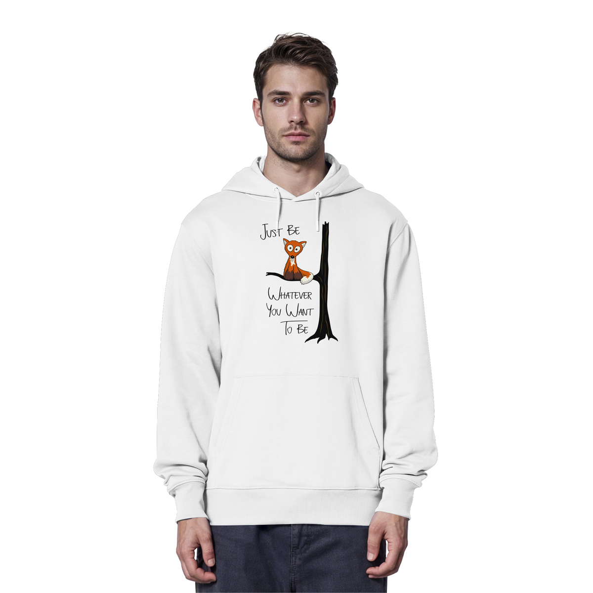 Just Be Whatever | Fuchs wie Eule - Organic Hoodie