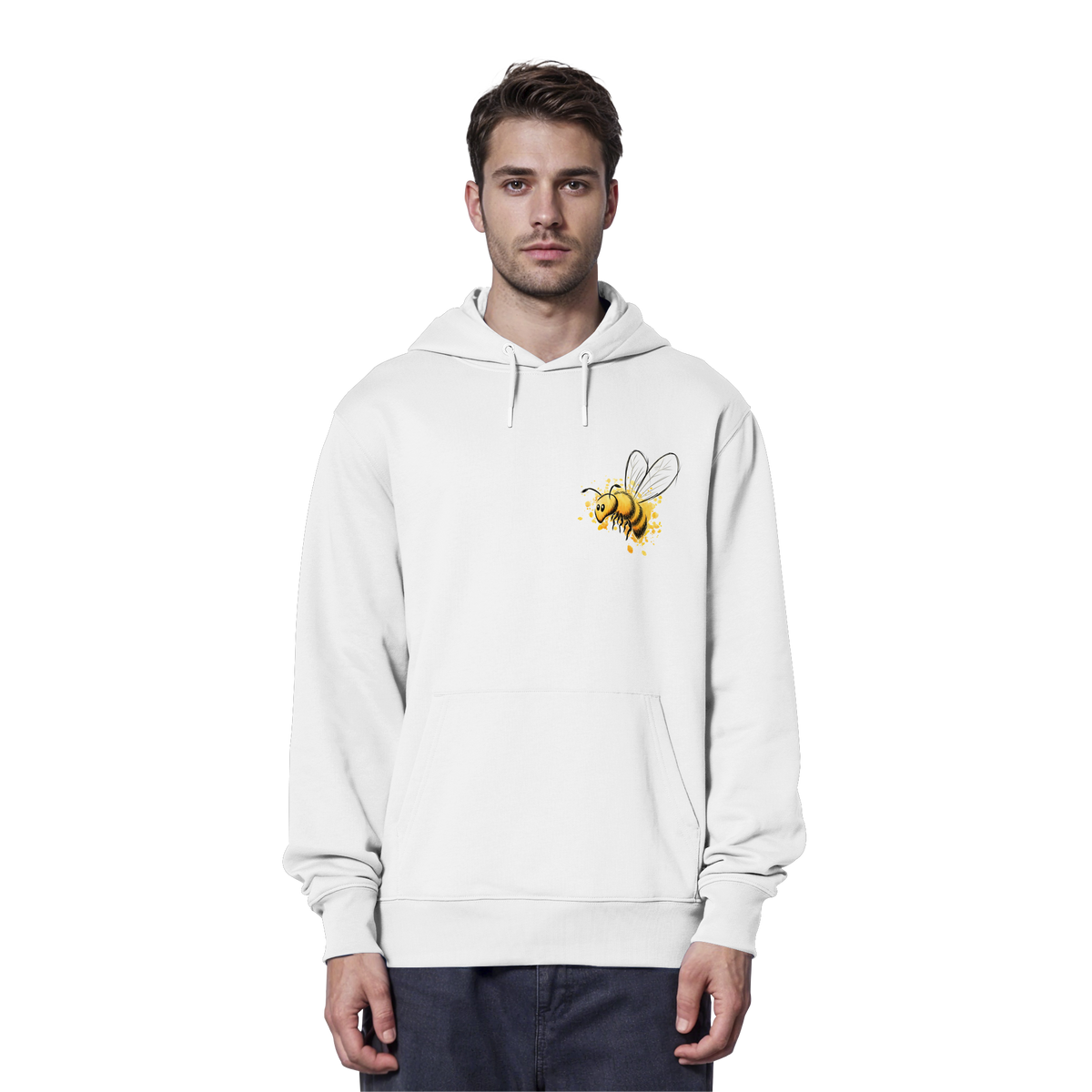 Lässige kleine Honig-Biene - Organic Hoodie