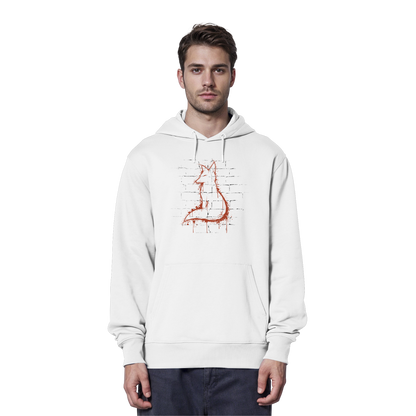 Street Art Fuchs Silhouette - Organic Hoodie