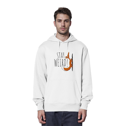 Stay Weird! Schräger Fuchs - Organic Hoodie