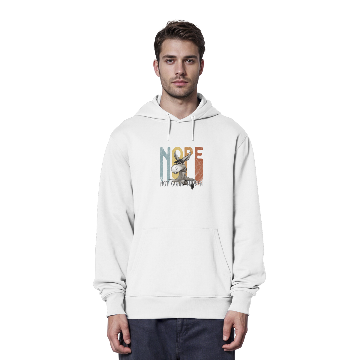 Nope | bockiger Esel - Organic Hoodie
