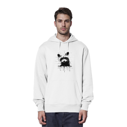Funky Street Art Waschbär - Organic Hoodie