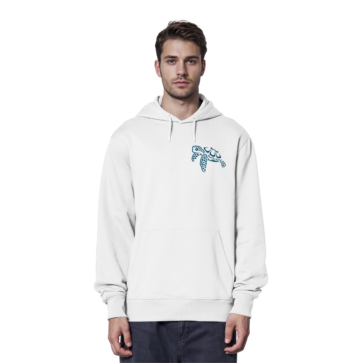 Lässig lustige Wasserschildkröte - Organic Hoodie