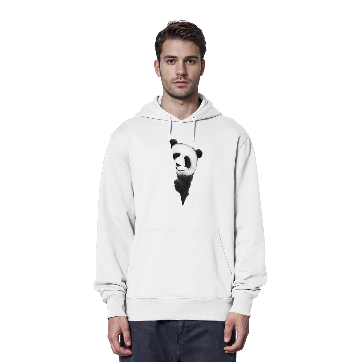 Panda Bär Illustration - Organic Hoodie