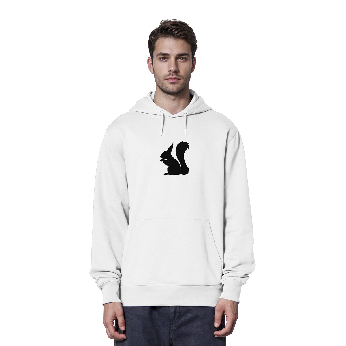 Eichhörnchen Silhouette - Organic Hoodie