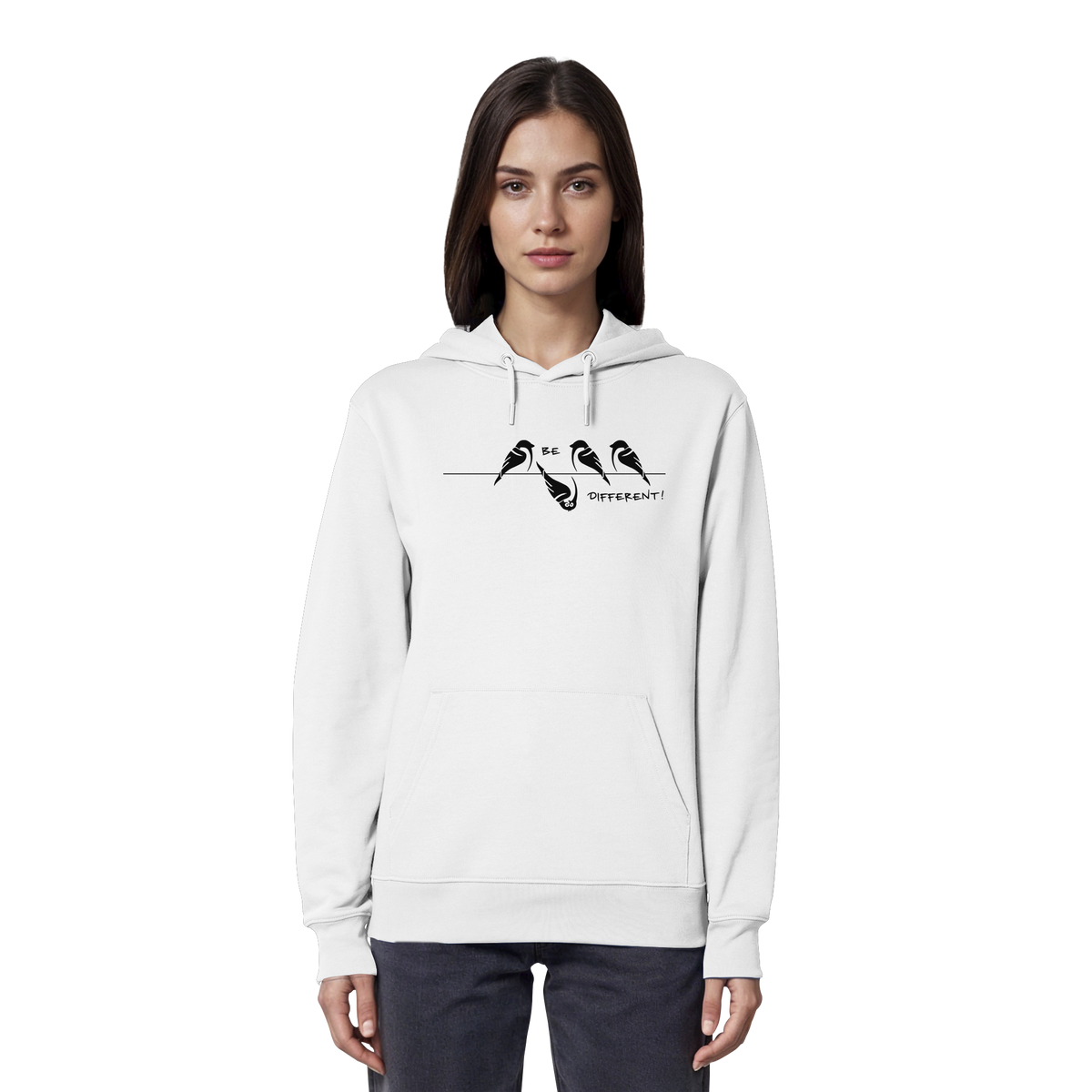 Sei anders, kleiner Spatz - Organic Hoodie