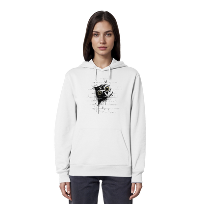 Lässige Street Art Eule - Organic Hoodie