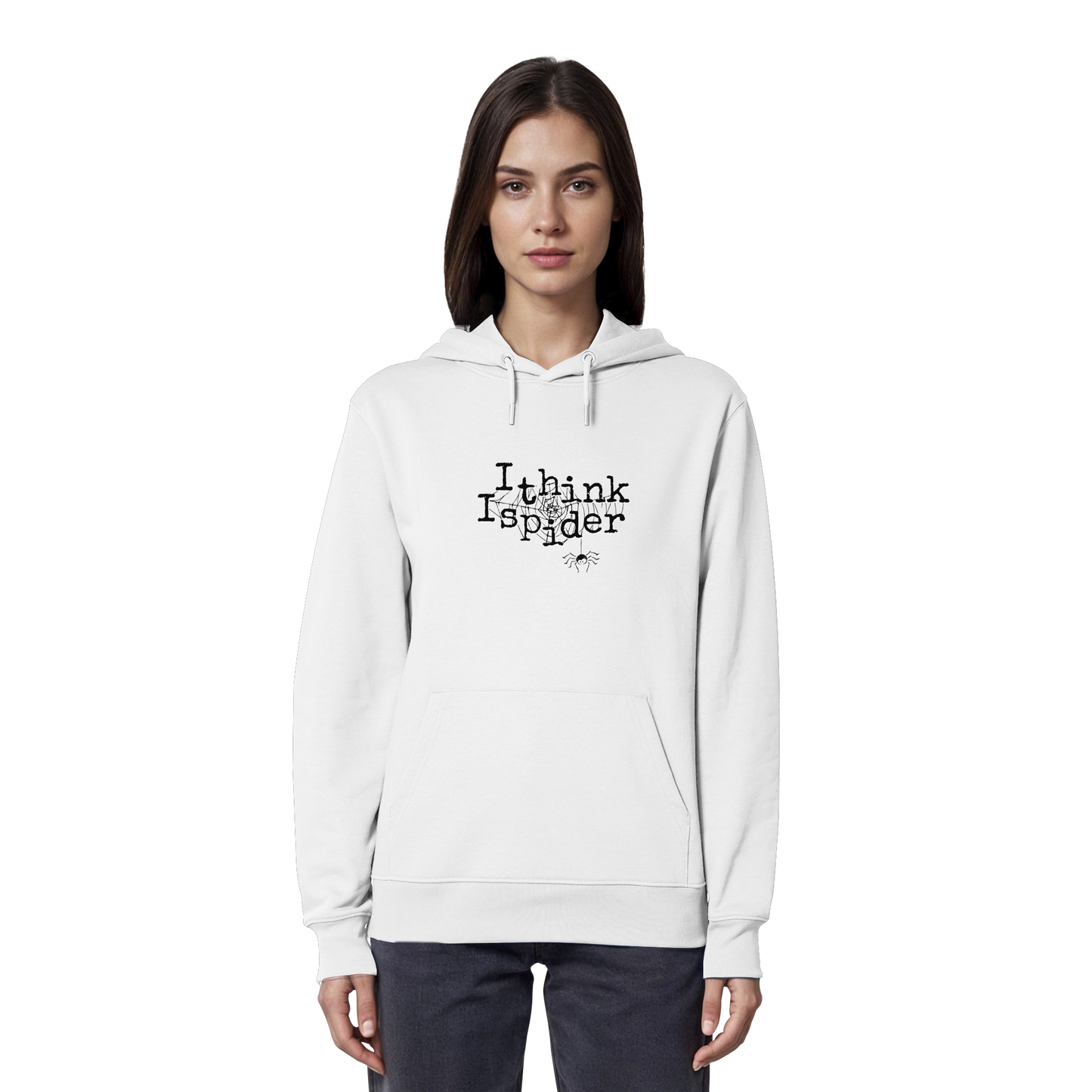 I think I spider - Spinne - Organic Hoodie