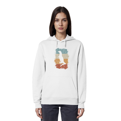 Retro Otter Fischotter Silhouette - Organic Hoodie