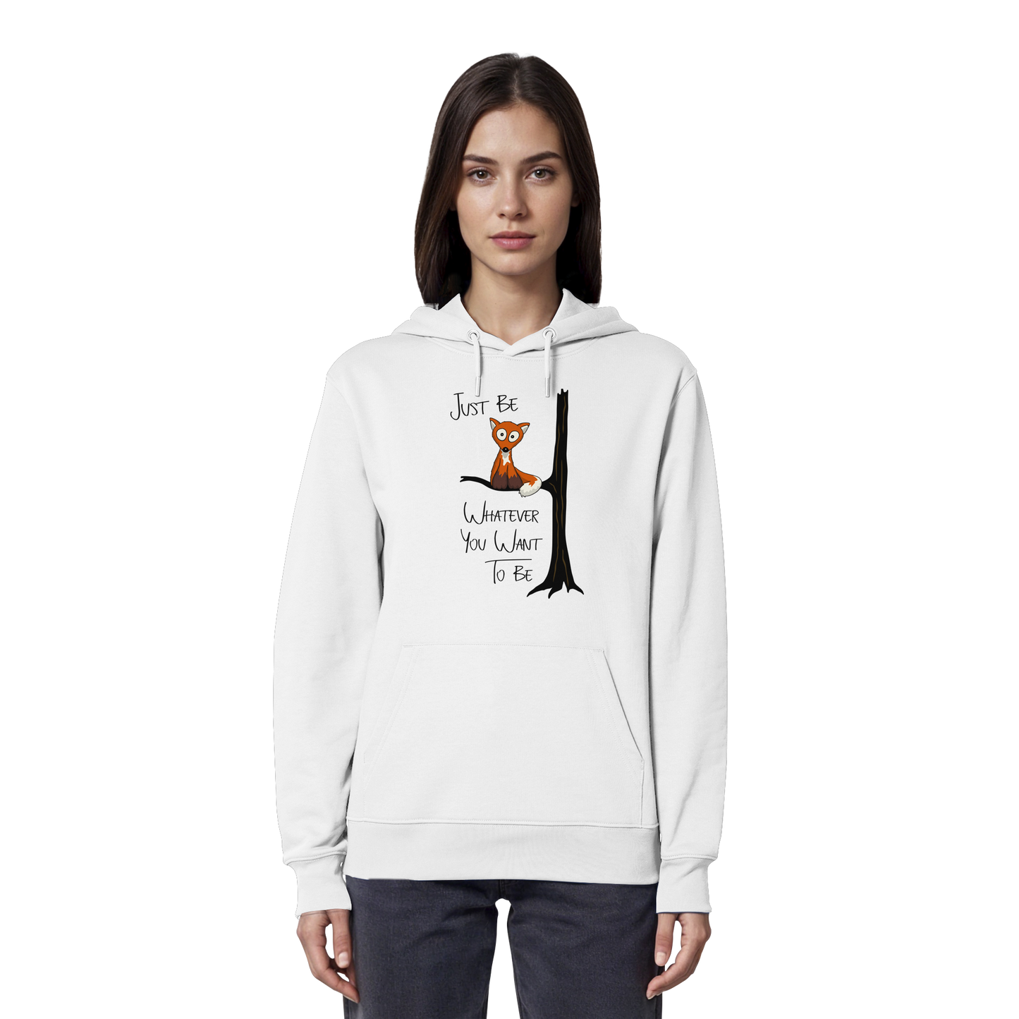 Just Be Whatever | Fuchs wie Eule - Organic Hoodie