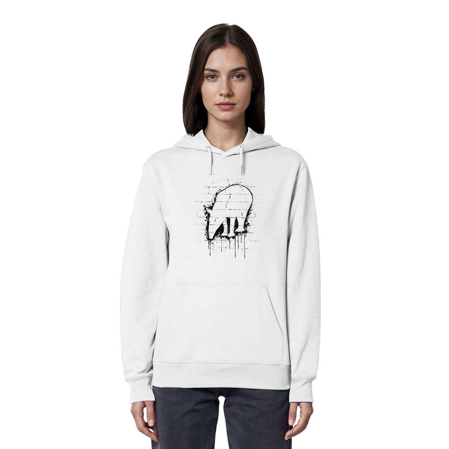 Urban Street Art Tapir Silhouette - Organic Hoodie
