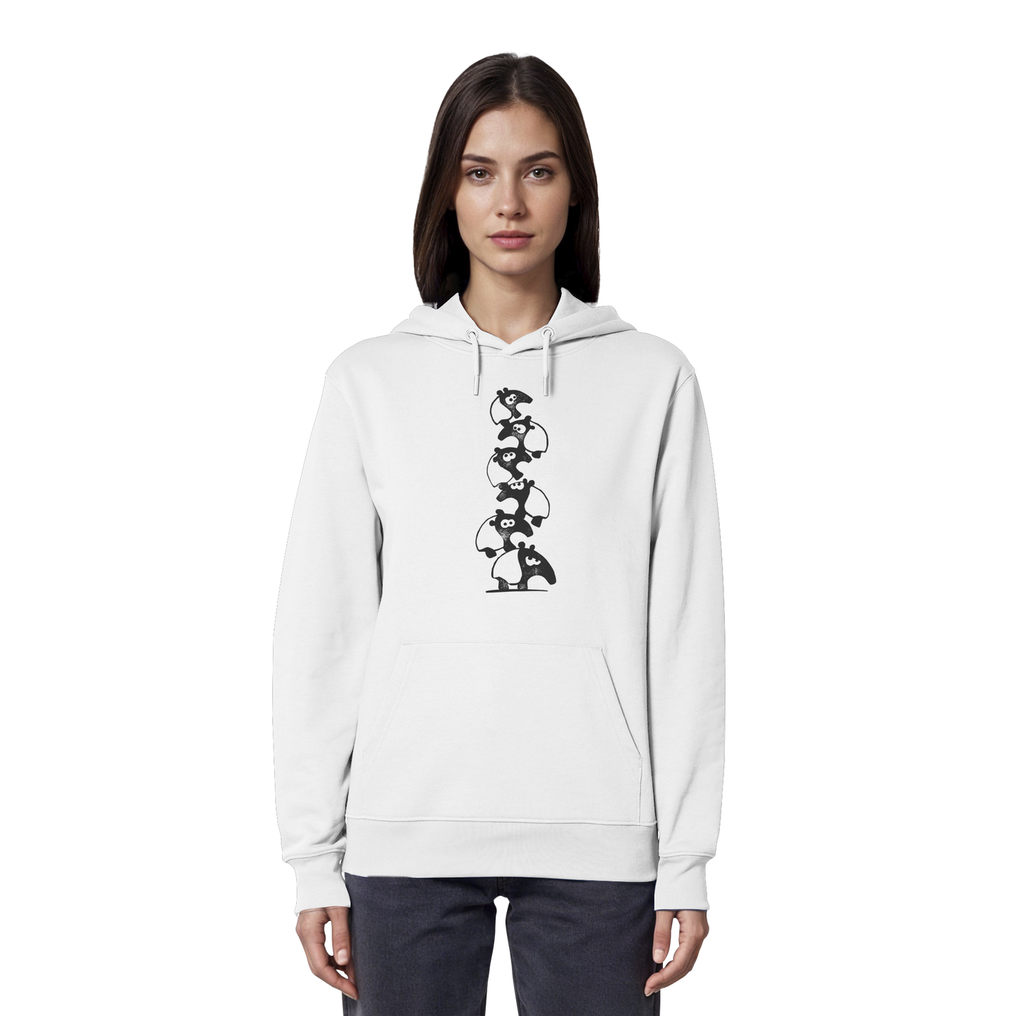 Lustiger Haufen aus Schabracken-Tapiren - Organic Hoodie