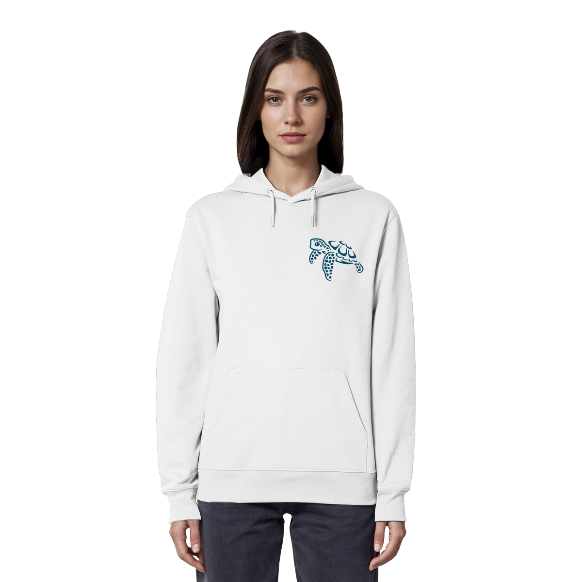 Lässig lustige Wasserschildkröte - Organic Hoodie
