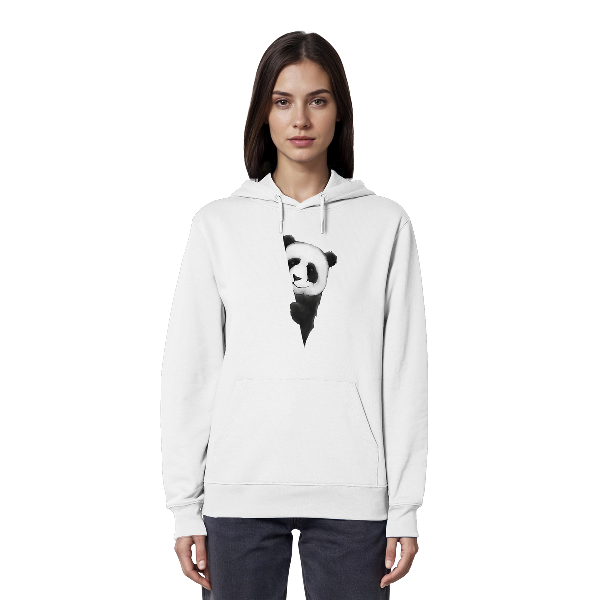 Panda Bär Illustration - Organic Hoodie