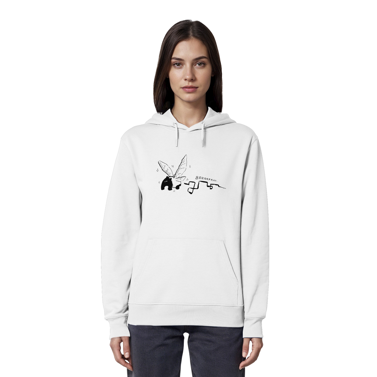 zauberhaft flatternde Tapir Fee - Organic Hoodie