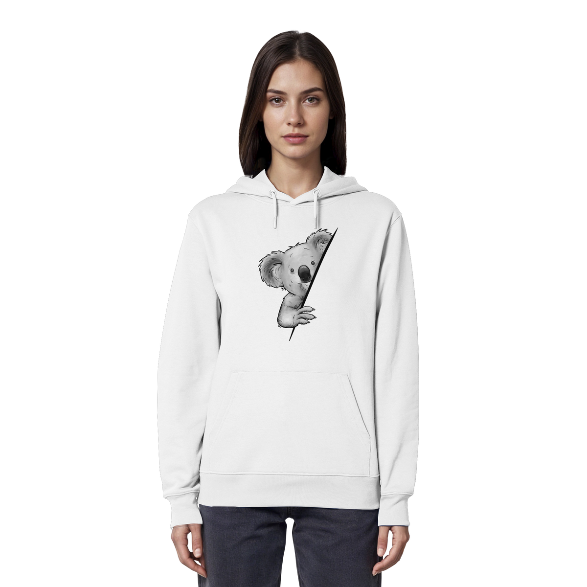 Koala Bär Illustration - Organic Hoodie