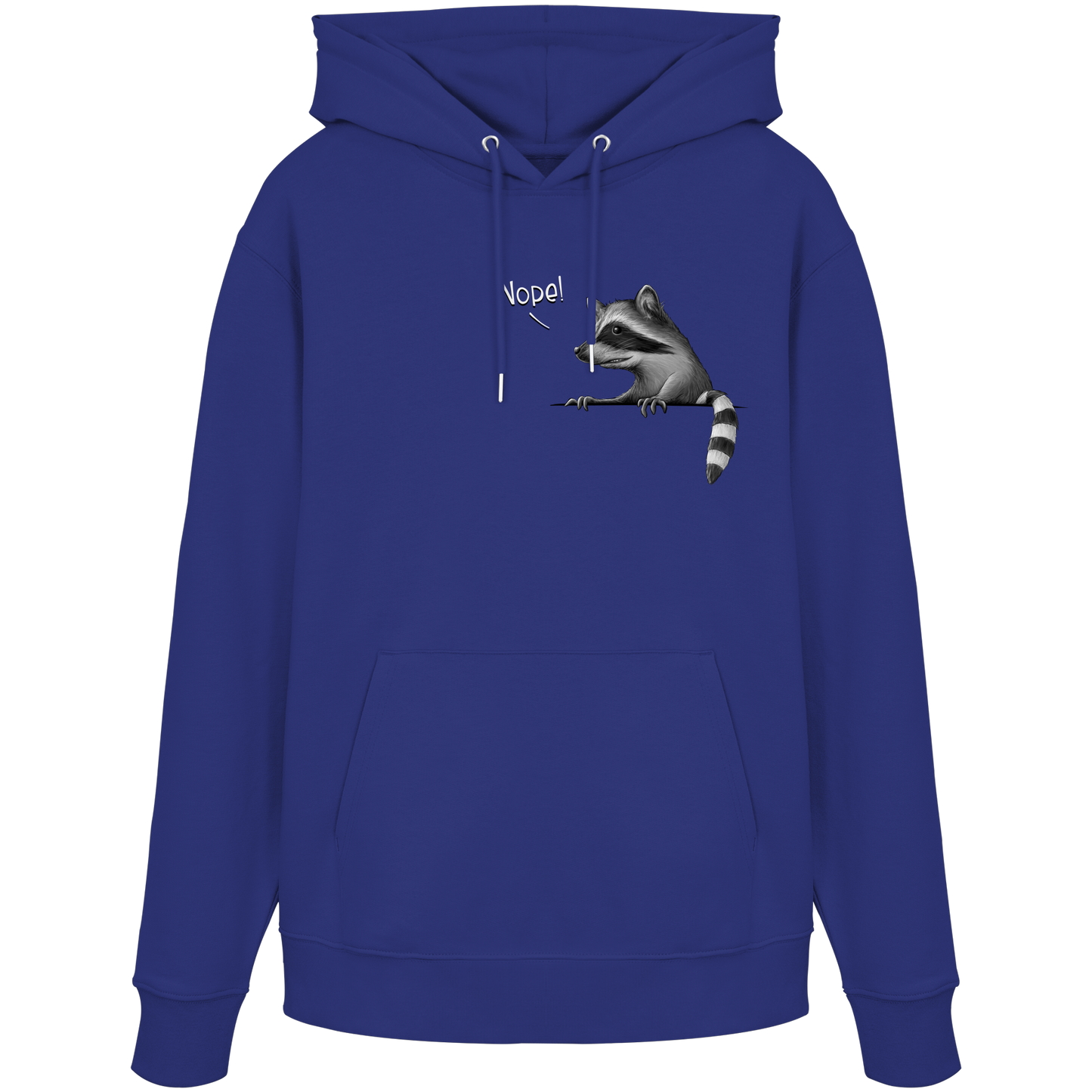 Nope! Frecher verwegener Waschbär - Organic Hoodie