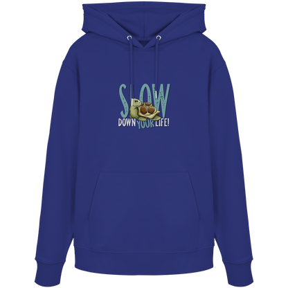 Slow Down Your Life Schildkröte - Organic Hoodie