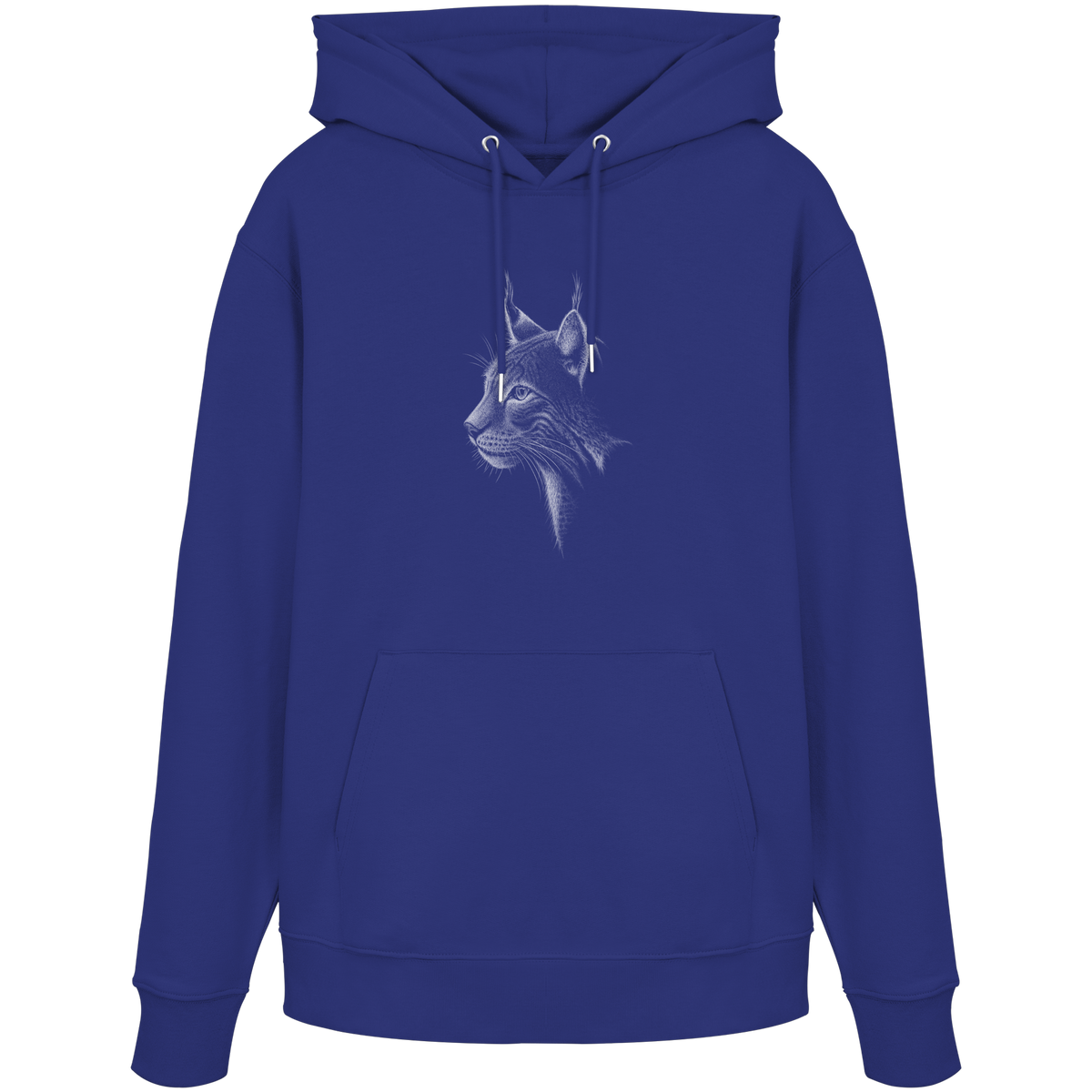 Luchs Kritzelkunst Wildkatze Illustration - Organic Hoodie