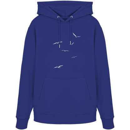 Vogelschwarm – Traum vom Fliegen - Organic Hoodie