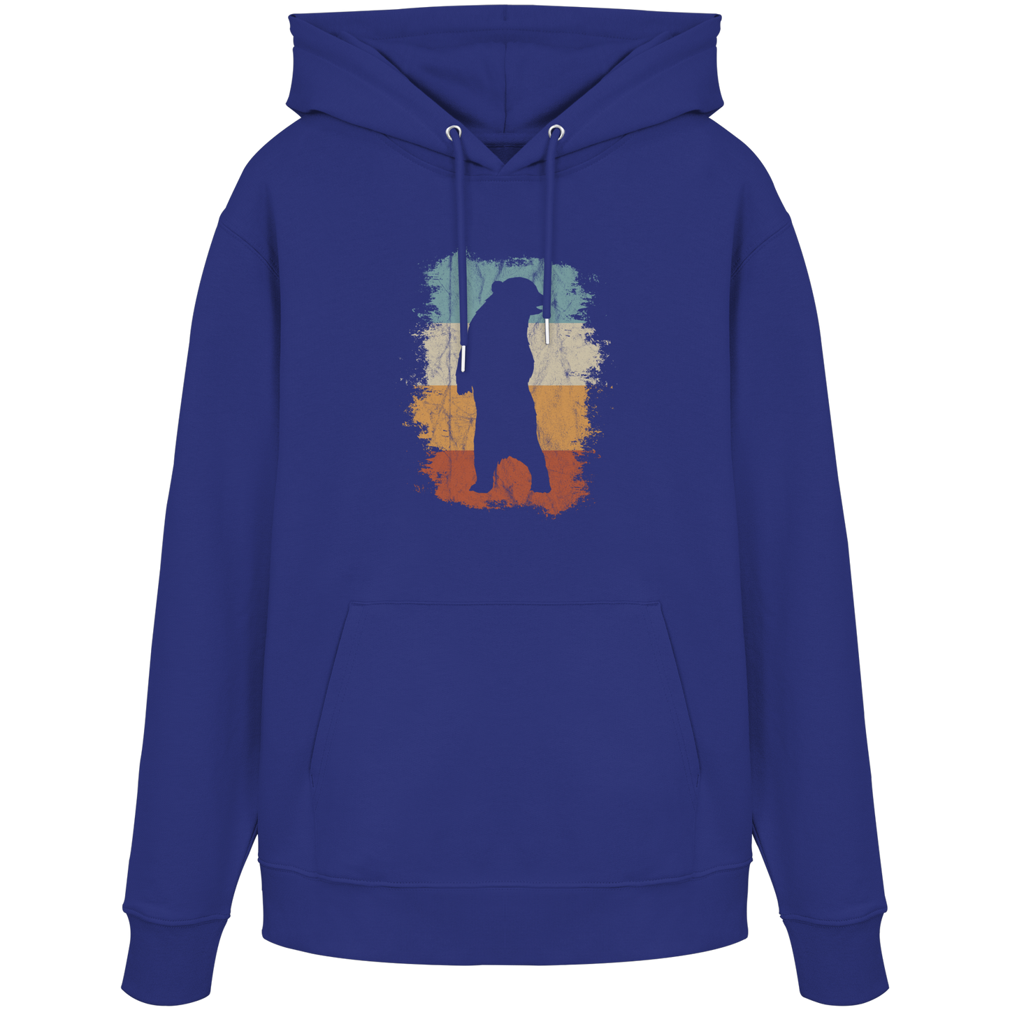 Retro Bären-Silhouette - Organic Hoodie