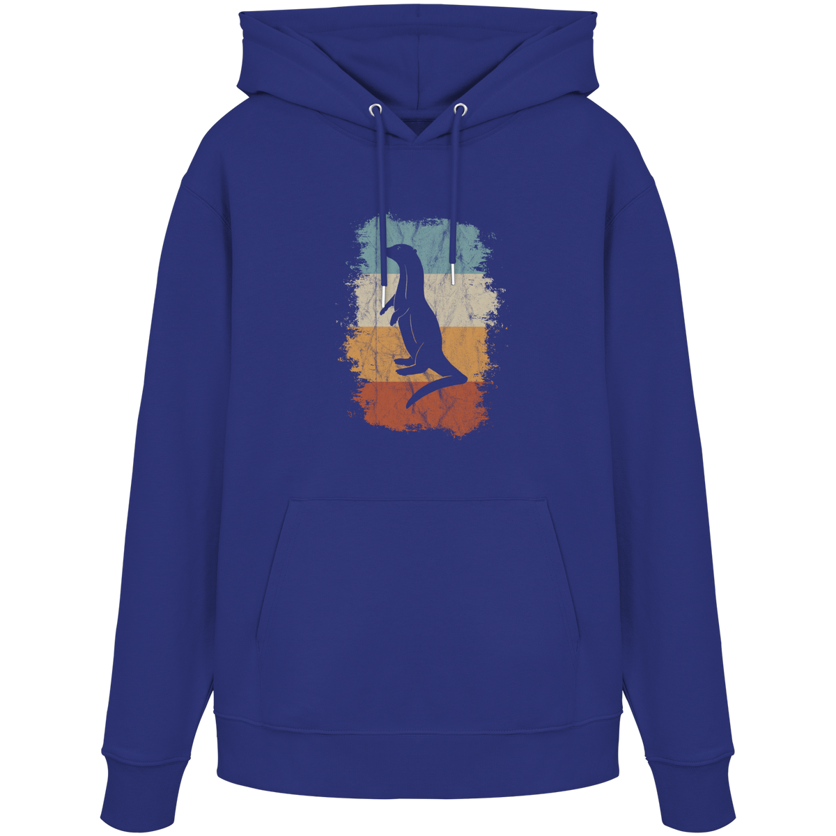 Retro Otter Fischotter Silhouette - Organic Hoodie