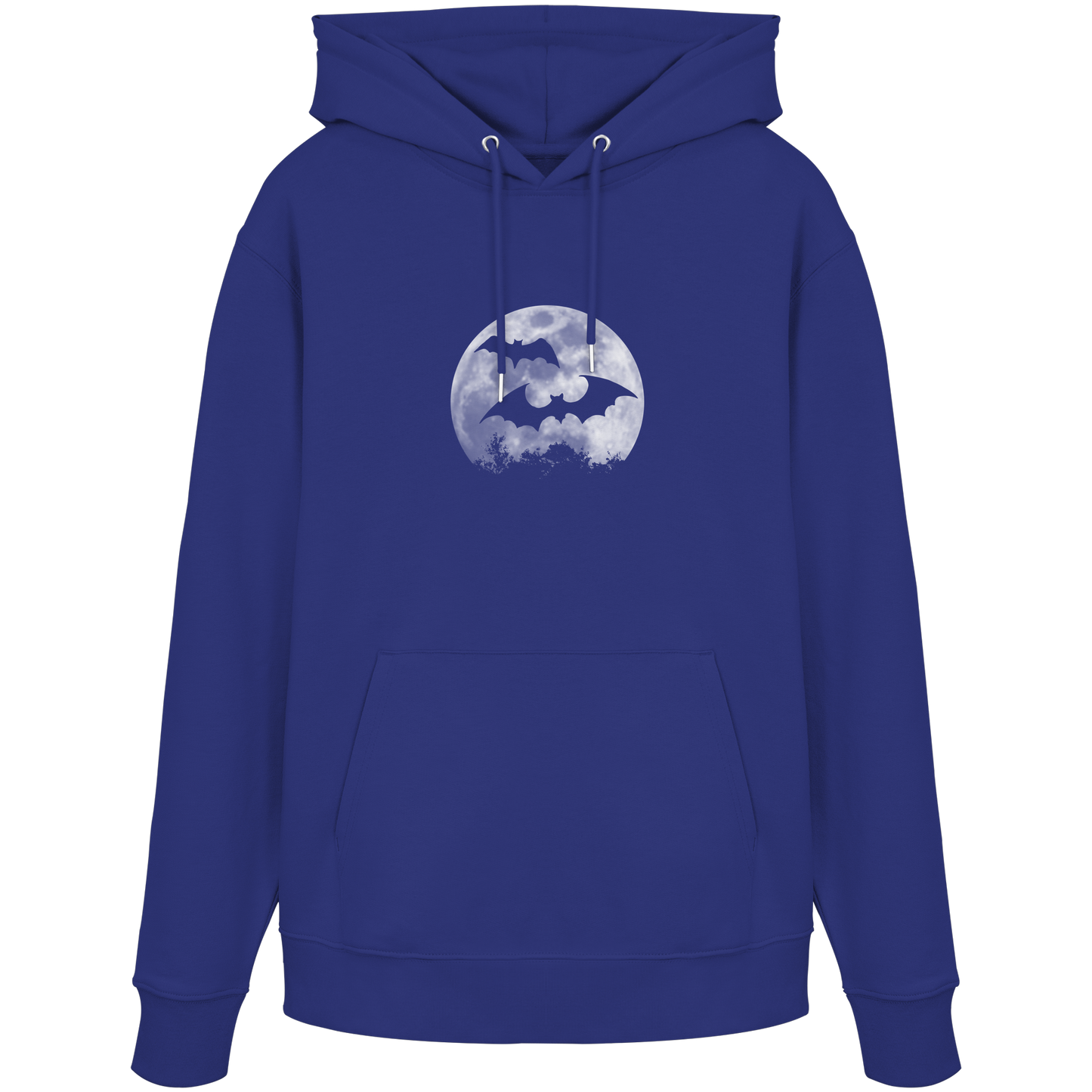 Fledermaus Silhouetten bei Vollmond - Organic Hoodie