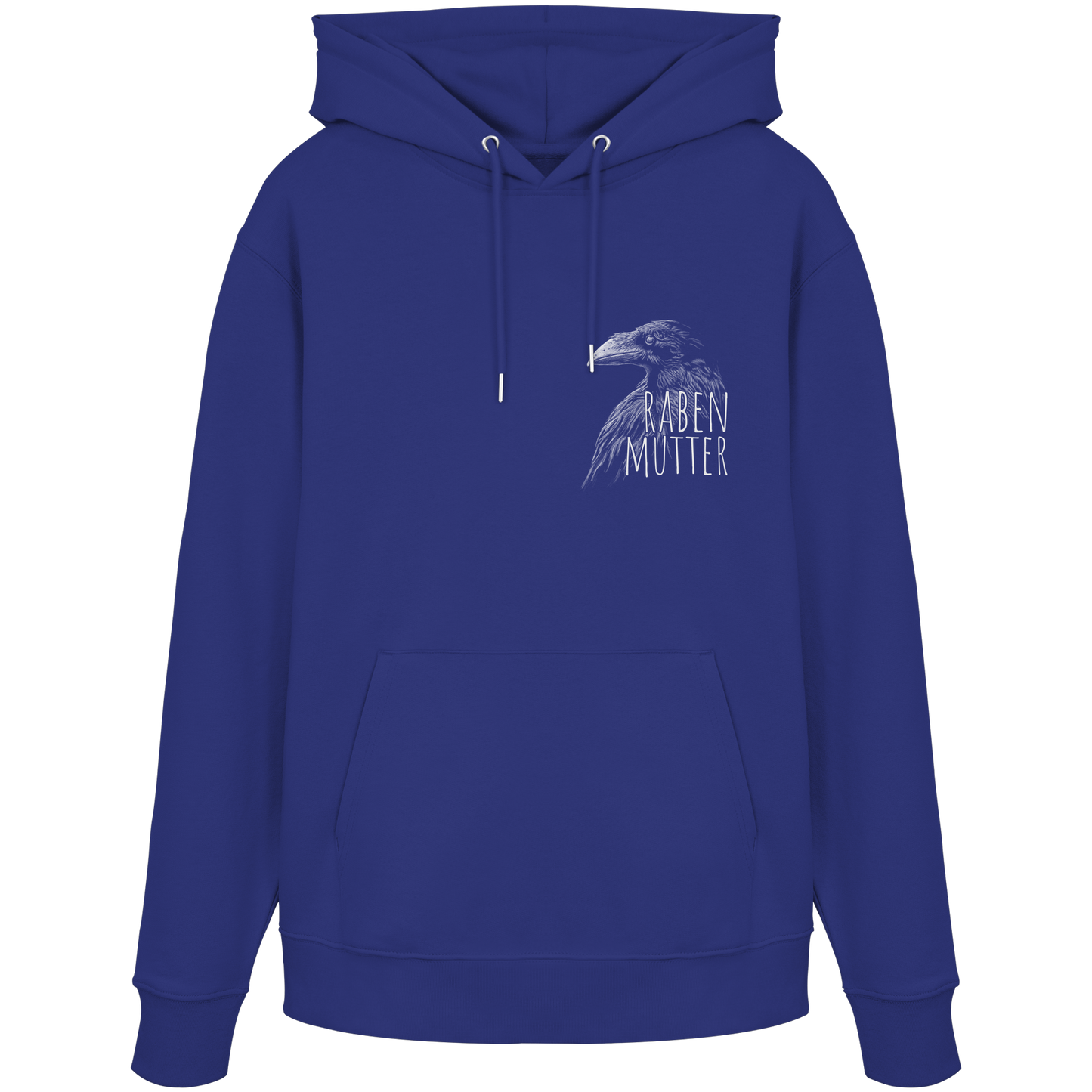 Rabenmutter schwarze Krähe Rabe - Organic Hoodie