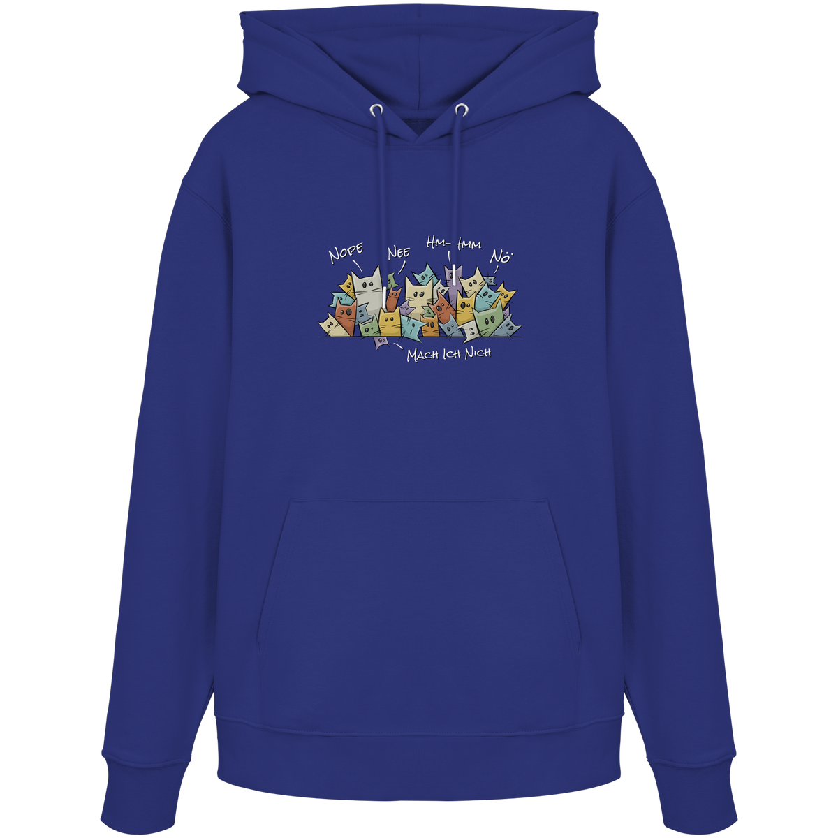 Nope, Nee, Nö Katzen - Organic Hoodie