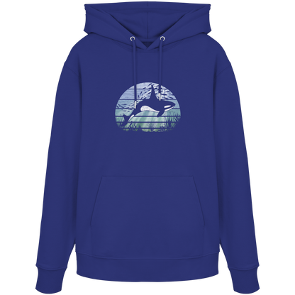 Retro Tiefsee Schwertwal Orca - Organic Hoodie