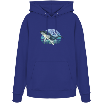 Retro Unterwasser Buckelwal - Organic Hoodie