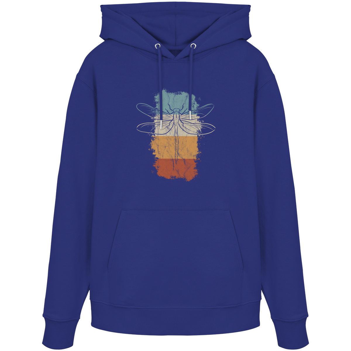 Retro Kunst Libelle | Vintage Dragonfly - Organic Hoodie