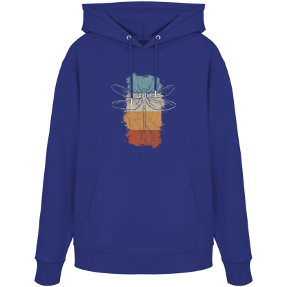 Retro Kunst Libelle | Vintage Dragonfly - Organic Hoodie