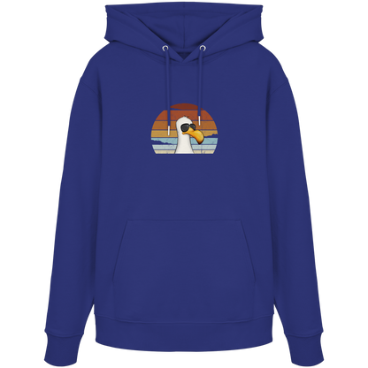 Cool lässige Retro Möwe - Organic Hoodie