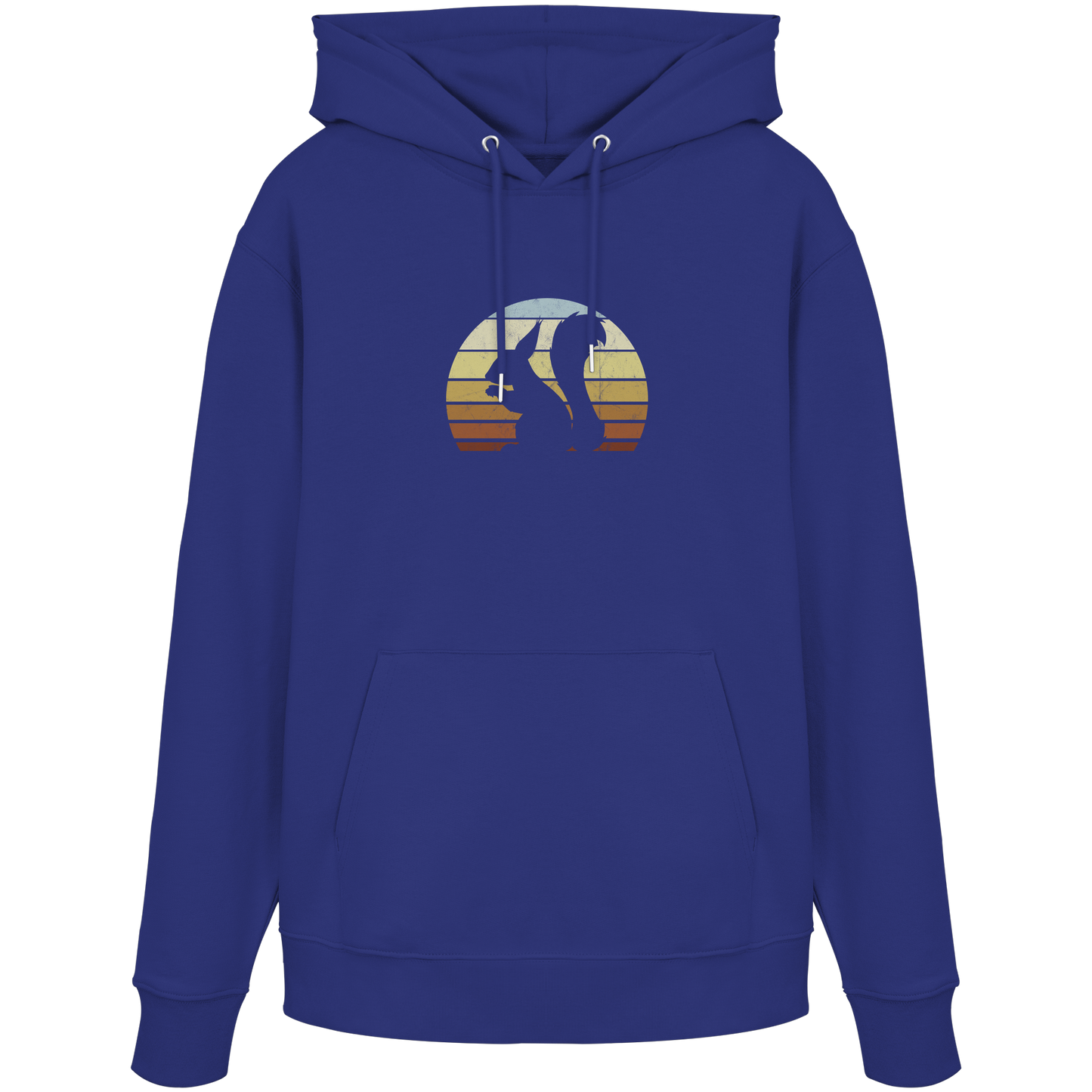 Retro Eichhörnchen Silhouette - Organic Hoodie