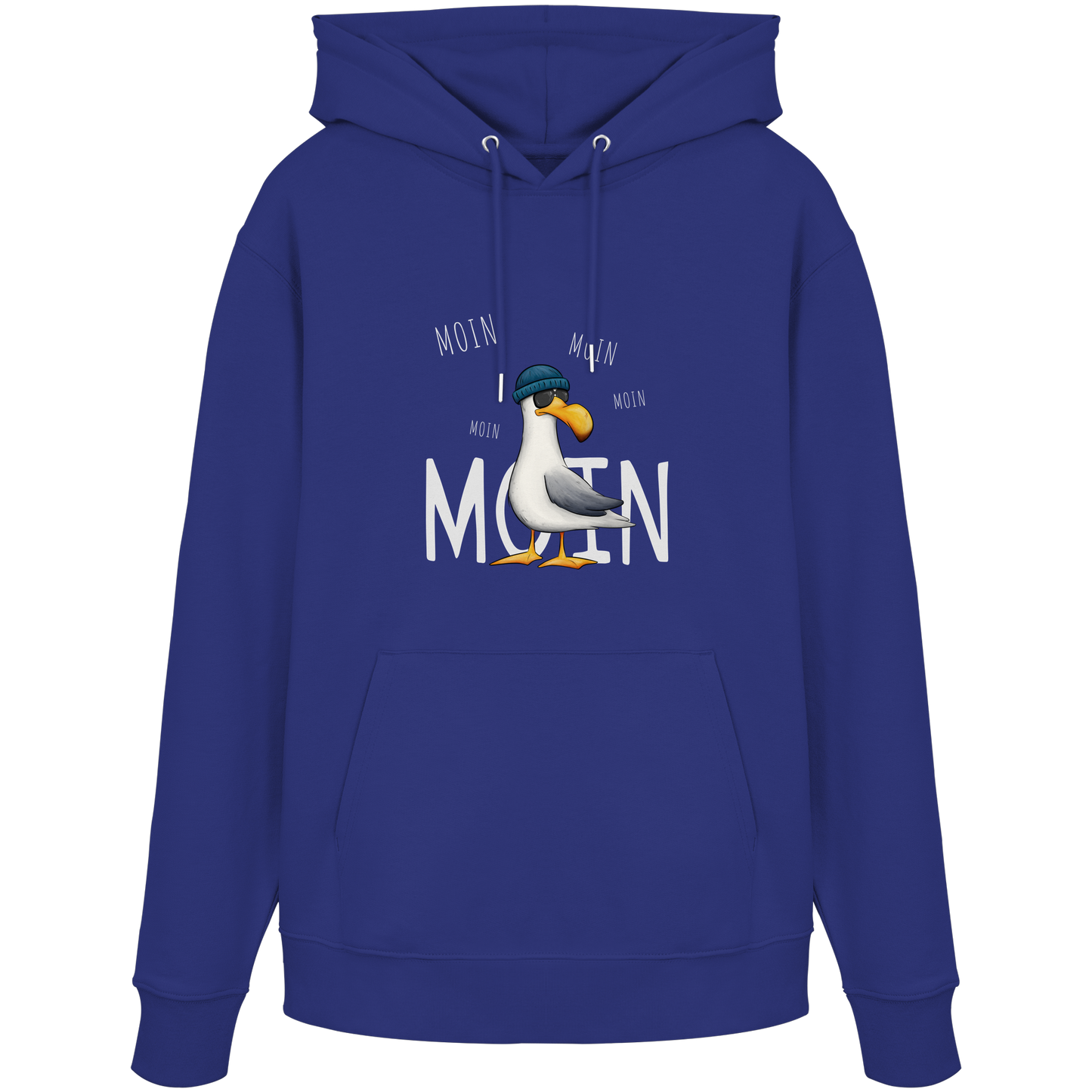 Moin Moin Lässige Hipster Möwe  - Organic Hoodie