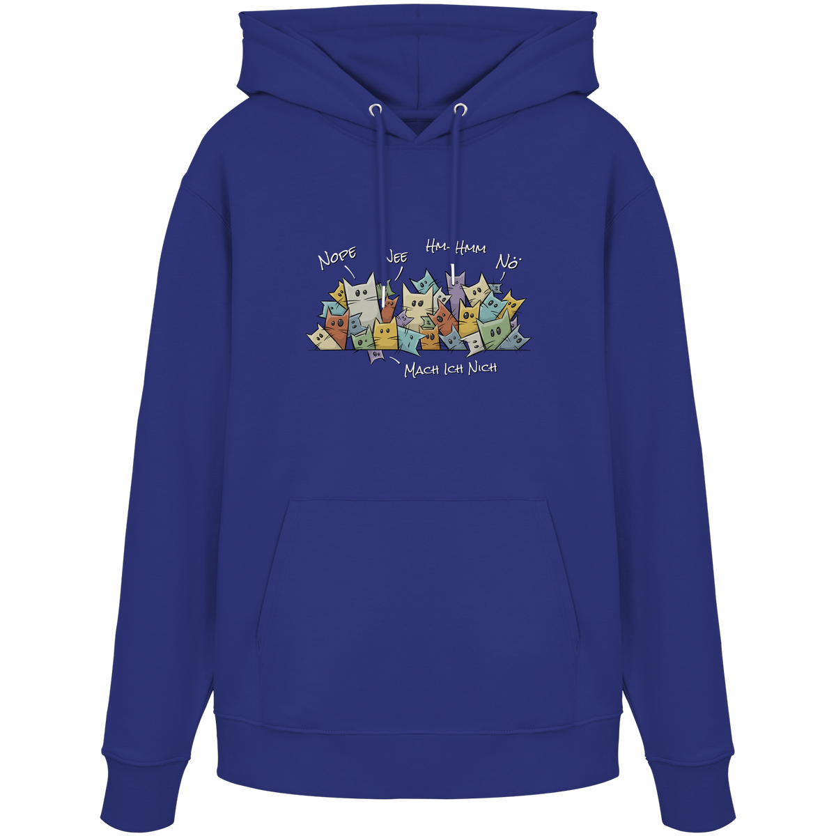 Nope, Nee, Nö Katzen - Organic Hoodie