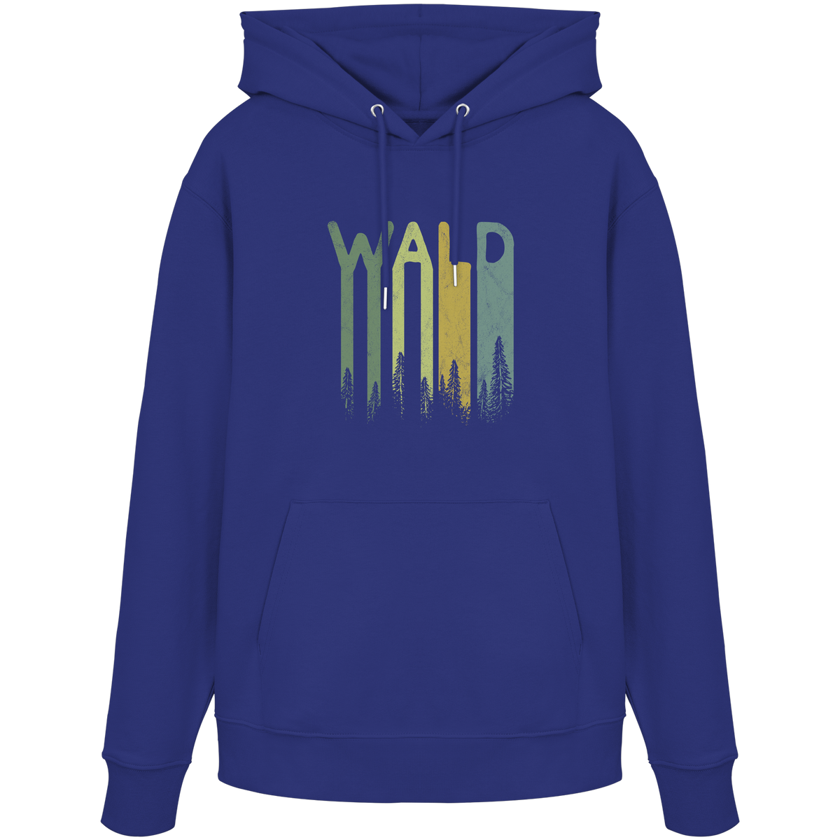 Wald Retro Forst Schriftzug - Organic Hoodie