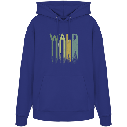 Wald Retro Forst Schriftzug - Organic Hoodie
