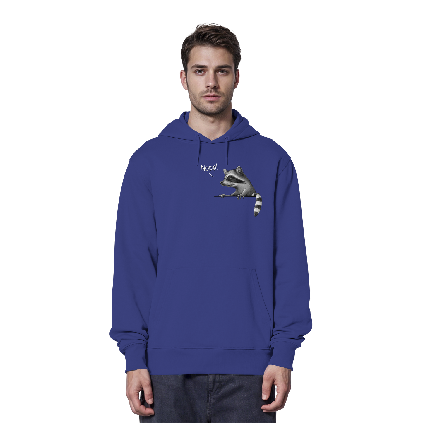 Nope! Frecher verwegener Waschbär - Organic Hoodie