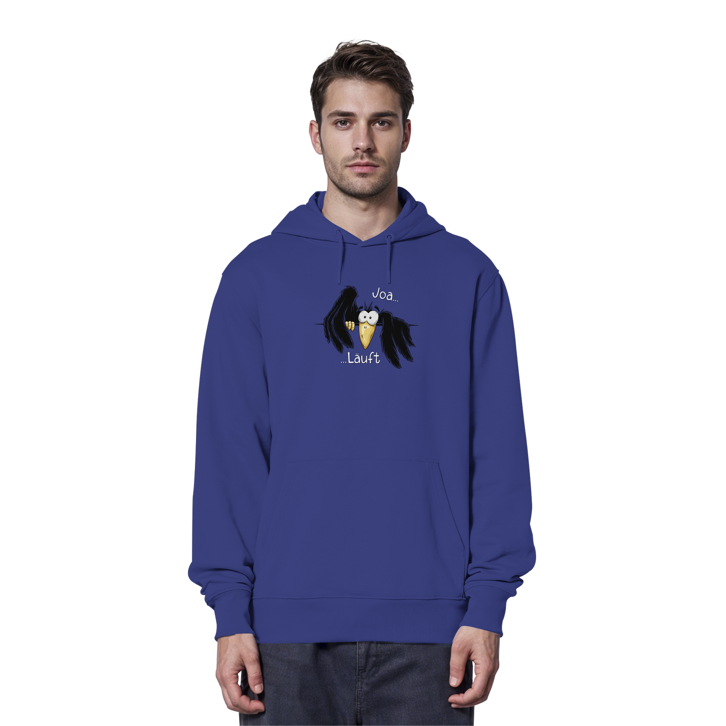 Joa Läuft Krähe gechillter Rabe - Organic Hoodie