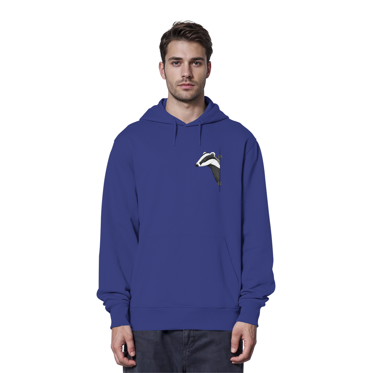 Lässiger Dachs Meister Grimbart - Organic Hoodie