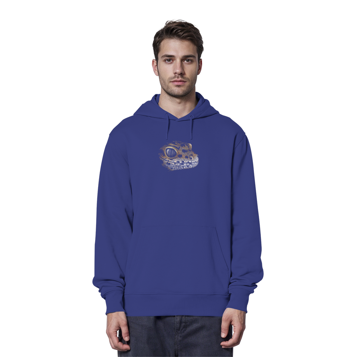 Leopard Gecko Skizze Kritzelkunst - Organic Hoodie